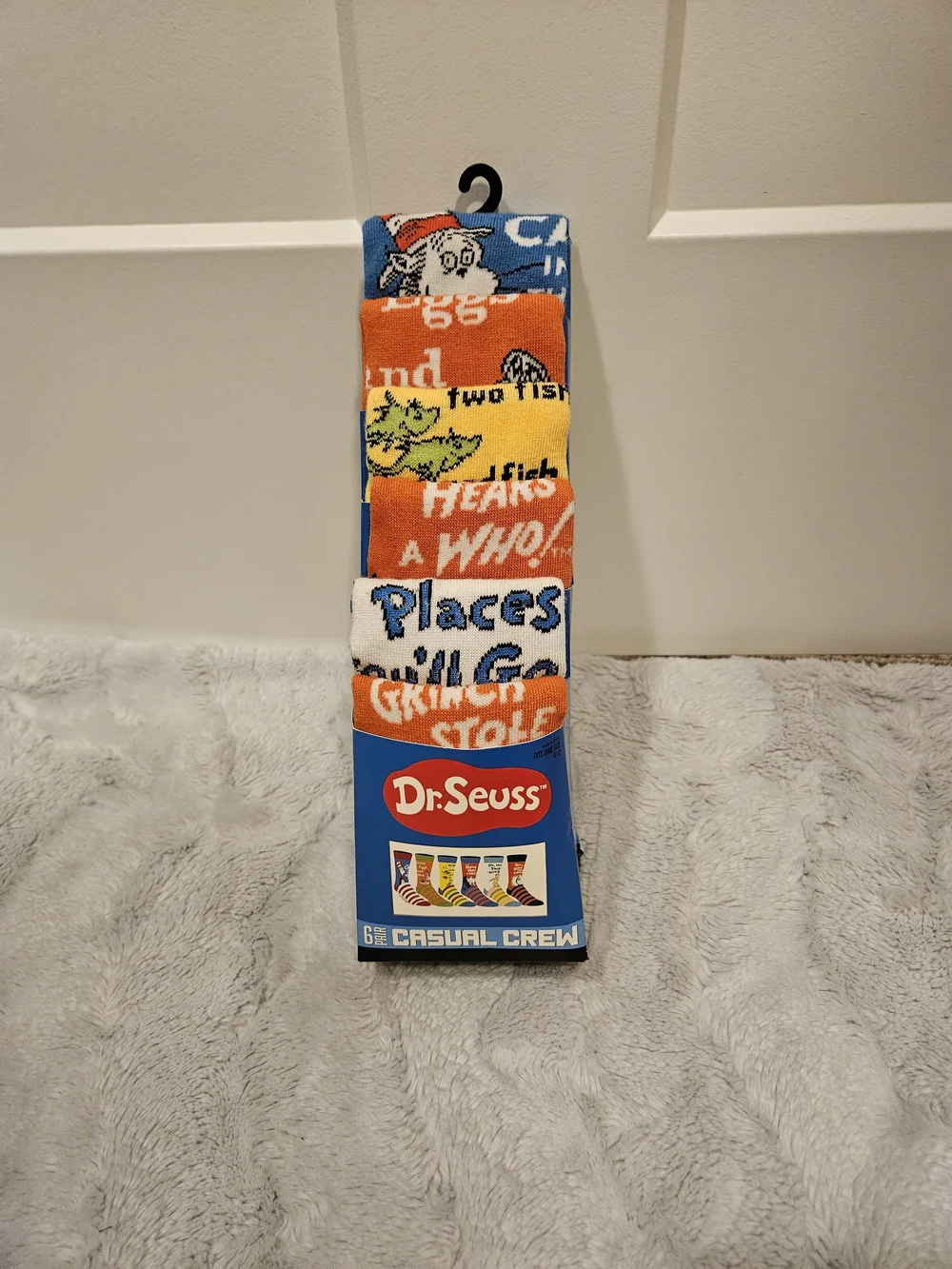 Dr. Seuss Casual Crew Socks - Bright Multi Color